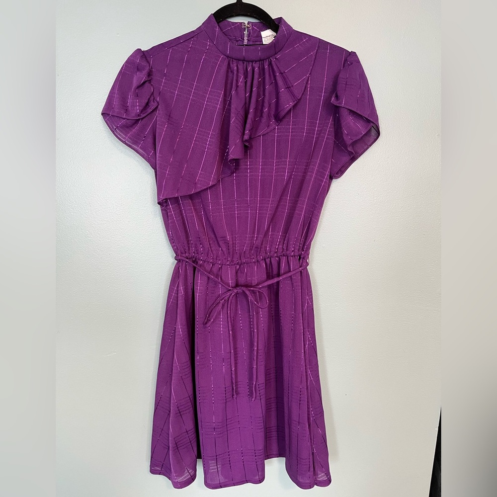 Vintage Purple Mini Dress